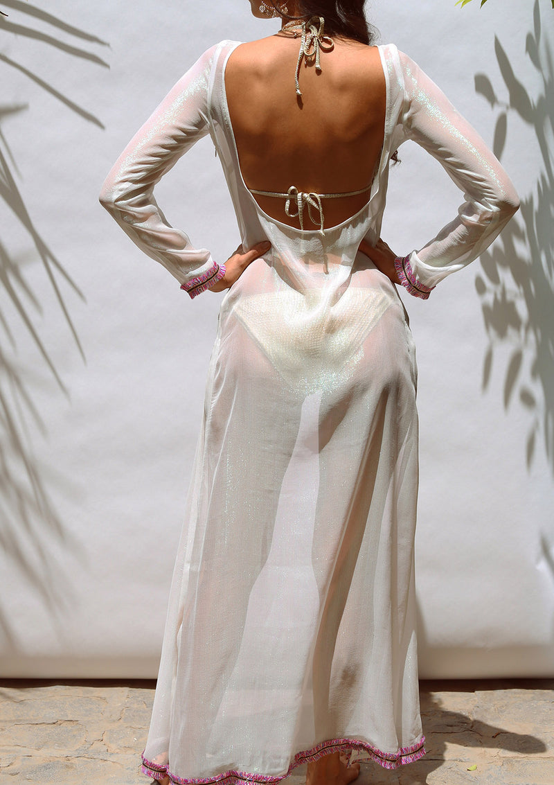 White Beach Dress - Ambi The Brand